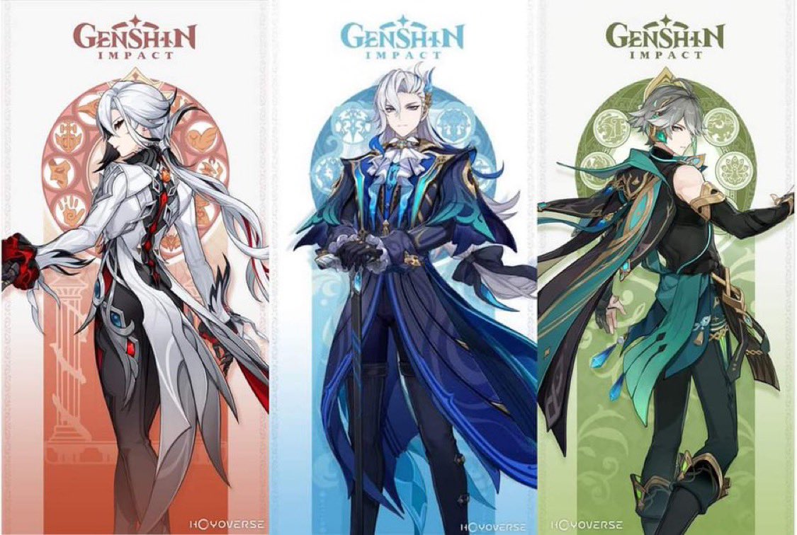 Genshin_Hub_HQ's tweet photo. Anyone still using these OG top 3 DPS characters as their main team?👁️🔥 

#GenshinImpact https://t.co/lsmp6CG9u3