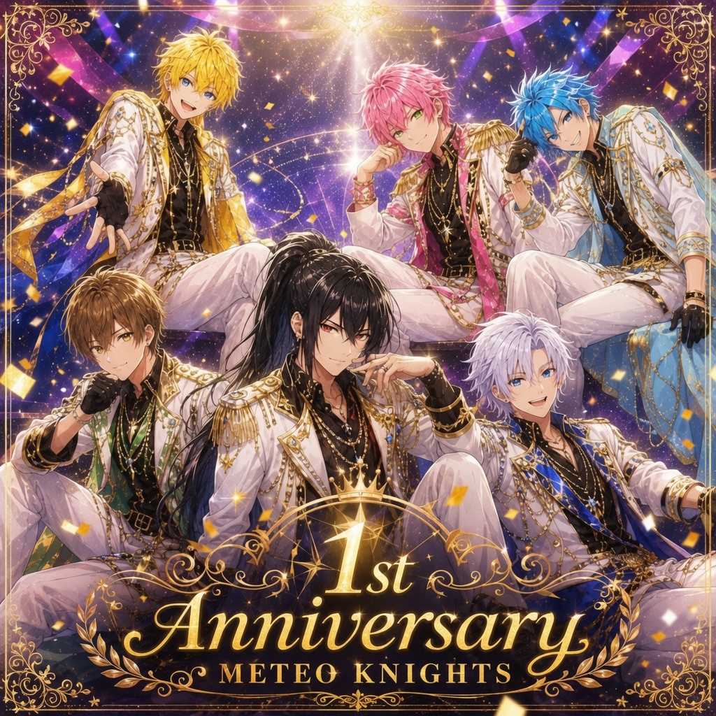 metepro0712's tweet photo. 7月12日！ナイツの日っ！！！
本日、2026年7/12で
メテオナイツは1周年を迎えることができました。

これまでのメンバー、応援してくださった皆さん、関わってくださった皆さん
全ての皆さんに感謝です。

本日22:30から
1stAnniversary  LIVEが
トップトップであるので
ぜひ観に来てほしいです💛💙🤍🩷💚🩵

僕たちは、2年目も先輩メンバーに負けないくらい
ノリと礼儀とタイミングで頑張って行きますので
今後とも応援よろしくお願いします！

#メテオナイツ
#メテオプロジェクト
#YouTube
#アイドル
#メンズアイドル
#LGBT
#男子高校生
#男子大学生
#アニバーサリー
#1stAnniversary
#Mステ
#2年目
#夏うた
#海の日
#メテプロ
#新メンバー
#メンバーカラー
#記念日
#7月12日
#ナイツ