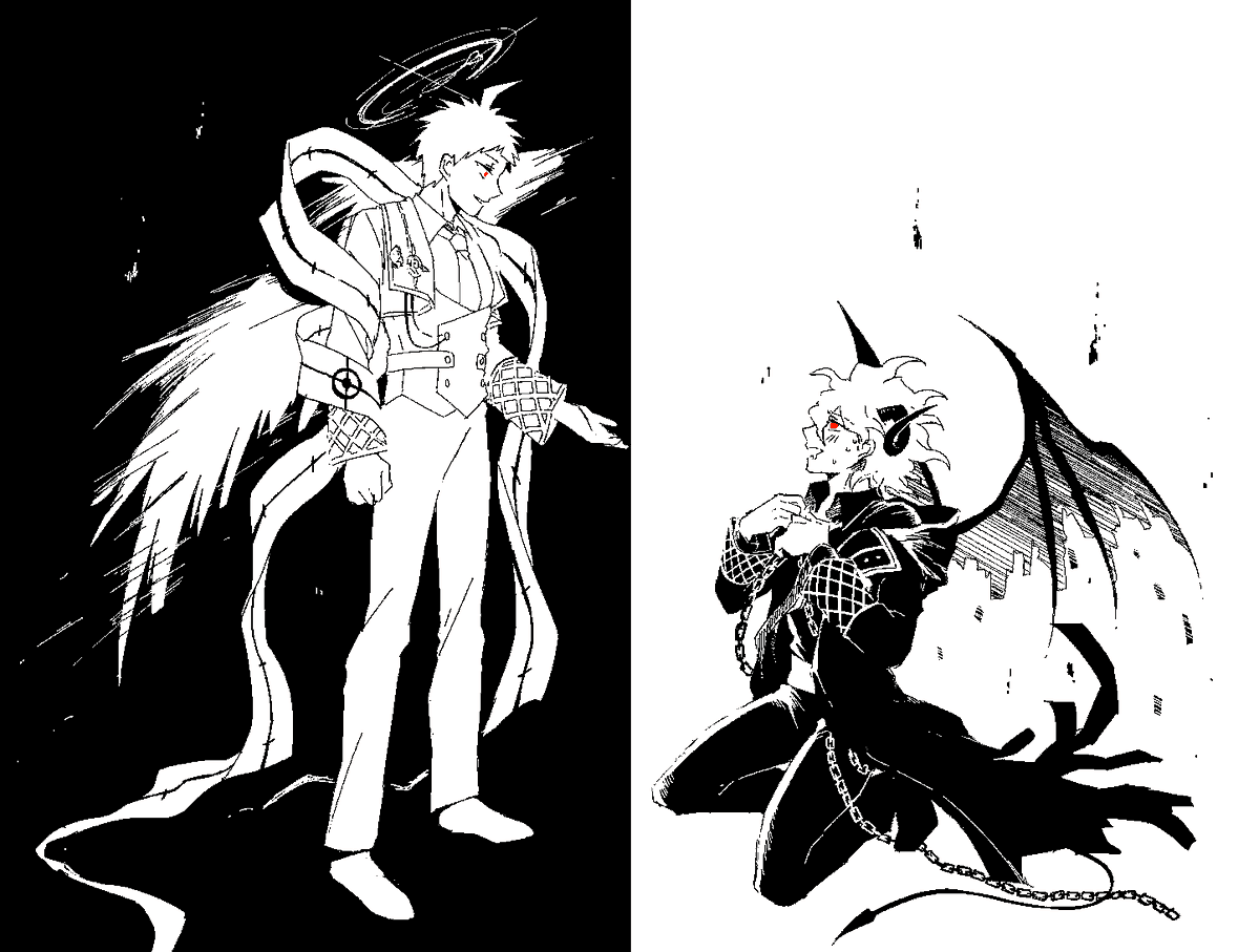 TamaDeko_147's tweet photo. 天使と悪魔
歪 https://t.co/7wDCZ091OQ