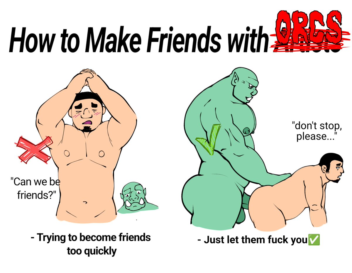 aliknto's tweet photo. 99% of people don't know this simple trick to tame orcs! https://t.co/bMfoFNxja1