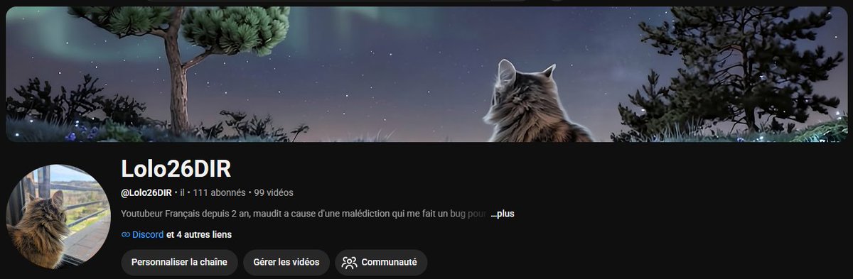 Lolo26DIR's tweet photo. Après un peu de réflexion ... Je me suis dit que j'allais changer un coup l'image de ma chaine alors voila maintenant ce que ca donne ! https://t.co/lR07o7klpf