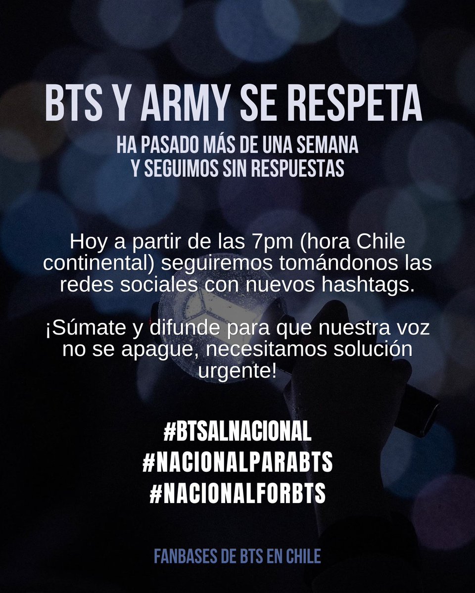armychilensis 🇨🇱 BTS AL NACIONAL tweet media