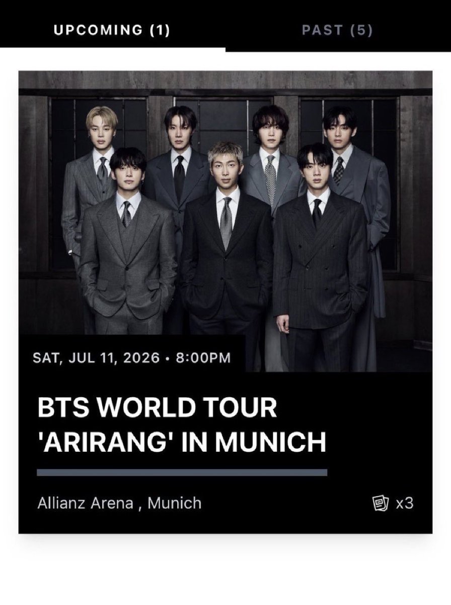 eyesopenameri__'s tweet photo. Hii guyss i’ve got spare BTS Munich tickets for tonight they’re going for face value!!

- please send a dm if you’re looking ty! happy to provide proof 

🏷️ Allianz Arena Germany world tour Arigang  Saturday 11 July https://t.co/brqsItTOBq