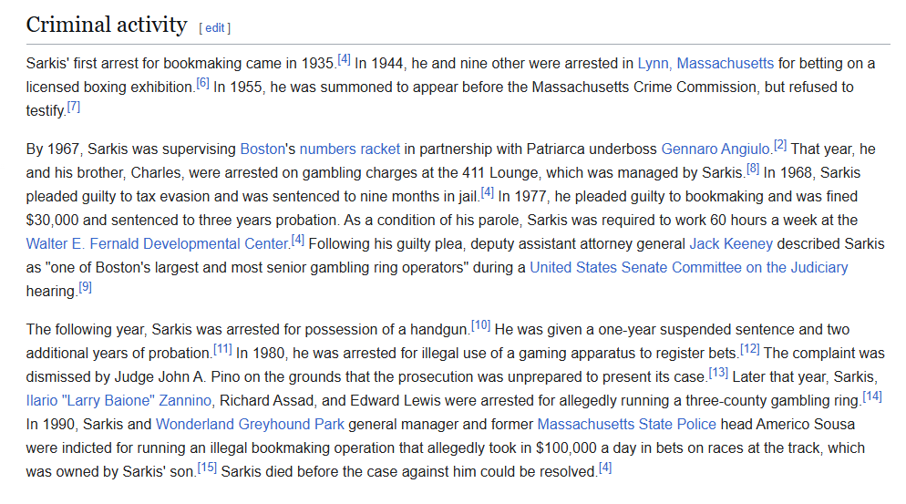 GrantSmithEllis's tweet photo. On another note, why didn't anyone tell me that the former head of the Massachusetts State Police (Americo Sousa) was arrested in the 1990s after running an illegal book-making ring for the Patriarca's up at Wonderland in Revere?

So many things are starting to make sense! https://t.co/yUBeKHwk1z