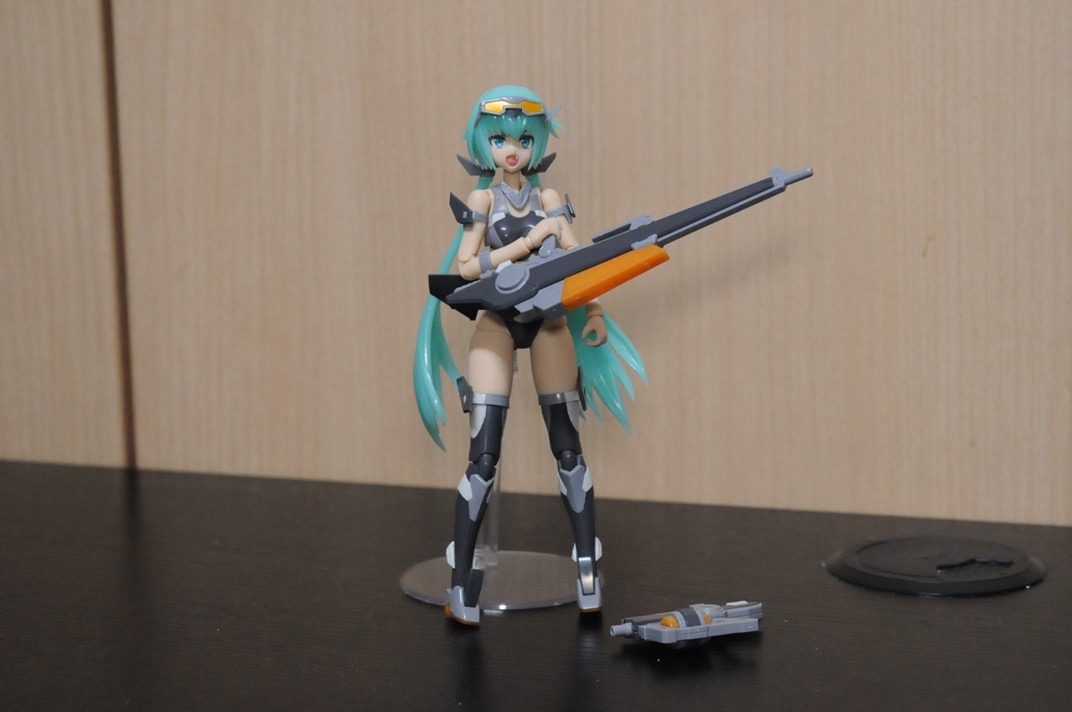 Meister_Fifth's tweet photo. 今年、20個目のプラモは、コトブキヤさんのフレームアームズ・ガール スティレット Swimsuit Low Visibility Ver.です。

スティ子のSwimsuitVerも３人目ですね、競泳水着みたいでカッコイイ。 https://t.co/dr82FABsa3
