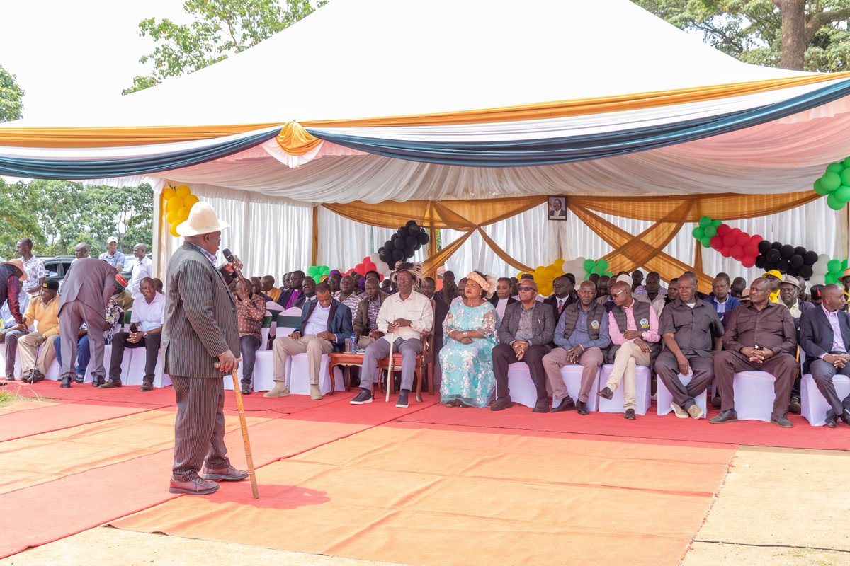 MusaliaMudavadi's tweet photo. Community elders remain the custodians of our values, culture and identity, providing wisdom that strengthens social cohesion and guides the development of future generations.

Meaningful dialogue with more than 1,000 elders and stakeholders from Tiriki at Kaimosi Friends University in Vihiga County provided an opportunity to discuss the region’s development priorities and reinforce our shared commitment to unity, peace and inclusive growth.

The discussions focused on issues affecting the community, including equitable resource allocation, infrastructure, healthcare, education, security and economic empowerment. Such engagements ensure that Government programmes remain responsive to the aspirations and needs of wananchi.

I was deeply humbled by the decision of the Tiriki elders to confer upon me the honour of being recognised as a Tiriki elder. I accept this recognition with gratitude and a renewed commitment to work alongside the community in advancing peace, unity and sustainable development.

As we prepare for the future, I called on leaders and citizens to remain united and focused on development. A peaceful, stable and cohesive nation creates the confidence needed to attract investment, accelerate development projects and improve the livelihoods of all Kenyans.
