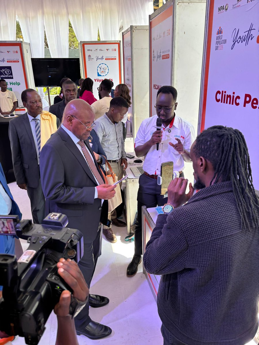 PeniePretty's tweet photo. Inspiring day at the #WorldPopulationDay2026
Innovation Exhibition at the @UNFPAUganda
I had the privilege of engaging with brilliant young innovators who are leveraging technology and research-driven solutions to unlock Uganda's population potential.
#YouthInnovation #SDG https://t.co/Y5PE5Q57Lp