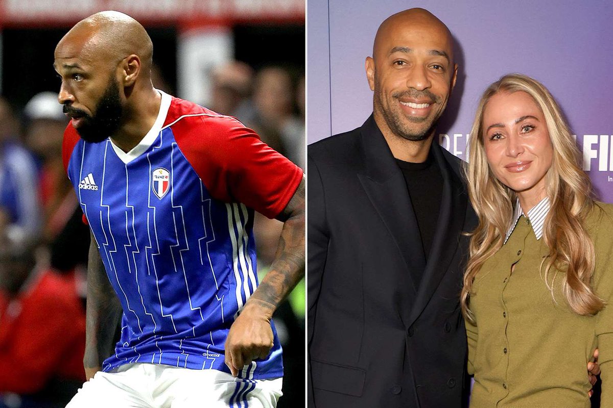 bigjay10_'s tweet photo. Football legend Theiry Henry have filed for divorce with his wife Andrea Rajacic after a DNA test confirms the three 3 children are not his, only the one son he has with his previous wife belongs to him.
Hmmm men reallly go through a lot https://t.co/cYGgwNlNqu