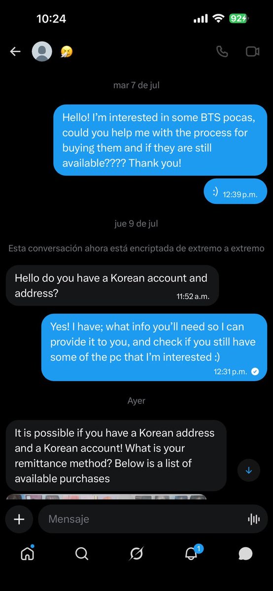 chavez106491's tweet photo. 🚨 Scam NOTICE / BUY ALERT 🚨
I make this thread to report and burn the Korean seller @MNrLW for not sending and ghosting. I bought her some photocards on June 17 and she refuses to respond, but she is still active selling to others.
I open the thread with the tests 👇🧵 https://t.co/pNgAvzRrDl