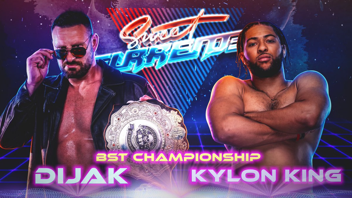 bstwrestling_'s tweet photo. Match announcement!
 
@DijakFYE has been on an absolute path of destruction as BST Champion, running through every challenger that’s stepped up. At Do or Dijak, @ItsDustinWaller 1/2 of Miracle Generation pushed the champion to his limit and proved that Dijak can be challenged.

Now it’s @kingkai0610 turn.

After two impressive wins, the New Haven Highlight Reel has earned a shot at Dijak. Kylon has built a reputation with his fast-paced, high-impact style and the kind of resilience that keeps him in every fight, no matter how physical it gets.

Can Kylon pull off the biggest win of his career, or will Dijak add another name to his growing list of victims?

🏆 BST Championship
Dijak (c) vs. Kylon King

Sweet Surrender • August 16
📍 109 Sanford St., Hamden, CT
🚪 Doors 2 PM | 🔔 Bell 3 PM

Tickets on sale now https://t.co/nLvkfY4Mm0 https://t.co/FeXQQoqJr5