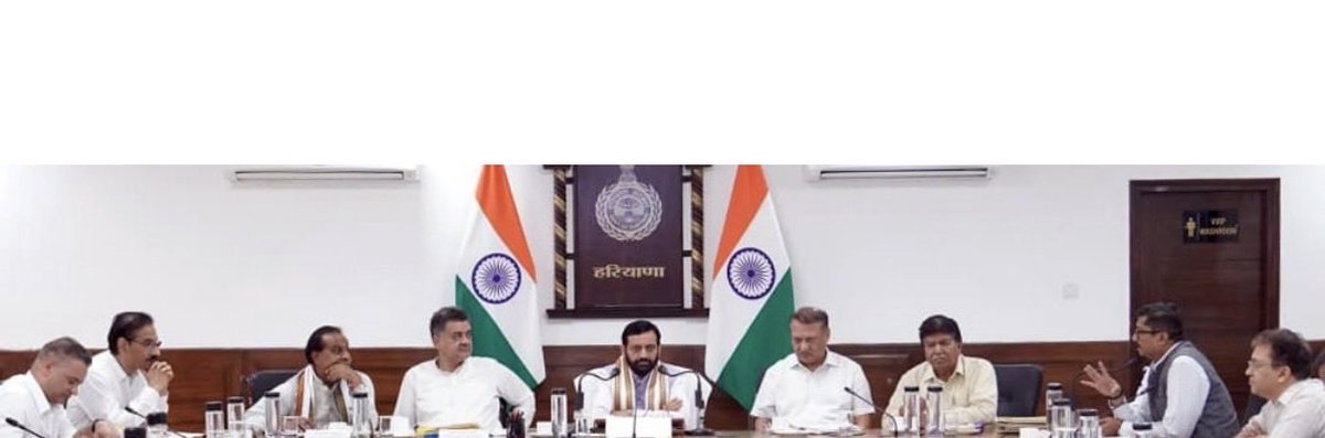 PMDAPanchkula's tweet photo. Hon’ble Chief Minister Shri Nayab Singh Saini Chairs 4th Review Meeting of the Panchkula Metropolitan Development Authority (PMDA)
Chief Executive Officer, PMDA, Shri K. Makrand Pandurang, IAS, presented a detailed status report on the Authority’s, annual development. https://t.co/WjcQVM5YAA