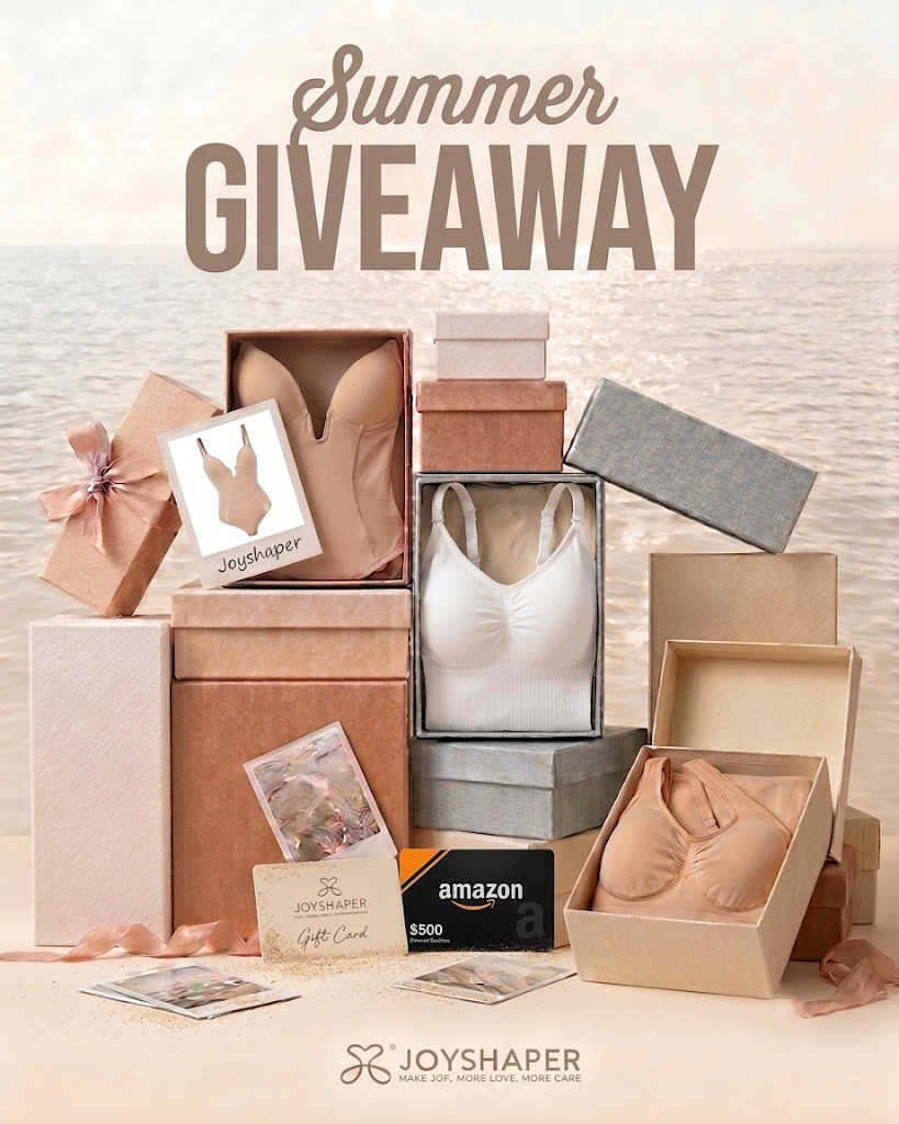 joyshaper's tweet photo. ☀️ GIVEAWAY: Summer in My Curves!
PRIZES：
1⃣$500 Amazon Gift Card + 2 Core Joyshaper summer staples
2⃣$100 Joyshaper Gift Card
3⃣$30 Joyshaper Gift Card
4⃣1 Core Joyshaper versatile piece of your choice

Link To Enter: https://t.co/AQezL231KO

#Joyshaper #Shapewear #Giveaway https://t.co/nPSXN7nkur