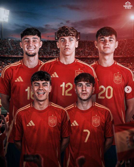 MadridXtra's tweet photo. 🚨⚪ Spain XI vs Germany in Euro U19 Final.

Thiago Pitarch, Jesus Fortea, Mario Rivas and Daniel Yañez start. https://t.co/jzE7aYcWKH