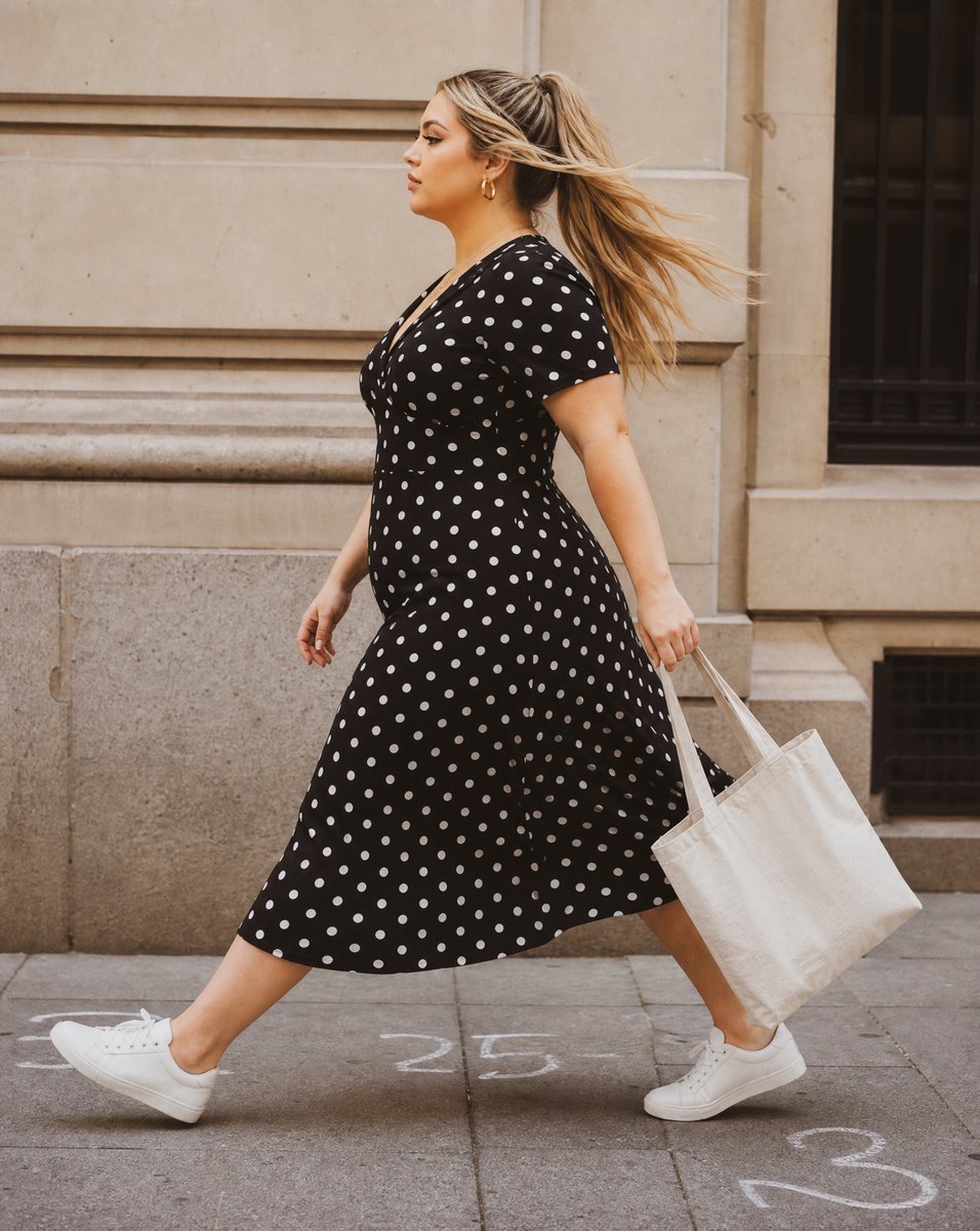 Curvysense's tweet photo. Aveline Dotted Charm Dress is here! 🔥 Don't scroll past this! The styles everyone keeps asking for are back, and you can grab them at 50% OFF with HEAT50. Shop https://t.co/PMuP080wTa https://t.co/7CGuvdWKSu