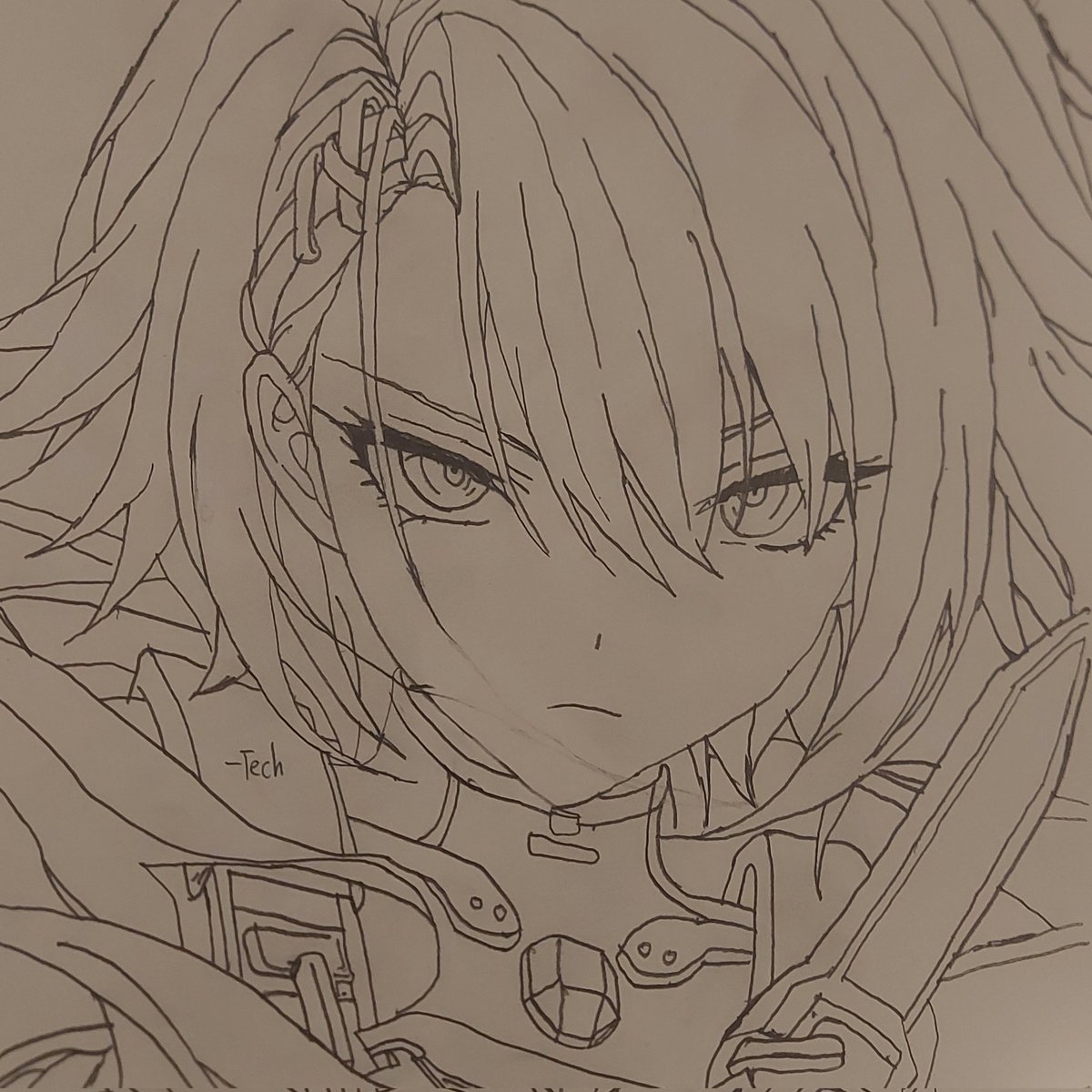 Techy_Wechie's tweet photo. Vivi's determination 

#girlsfrontline https://t.co/smxGaIaquq