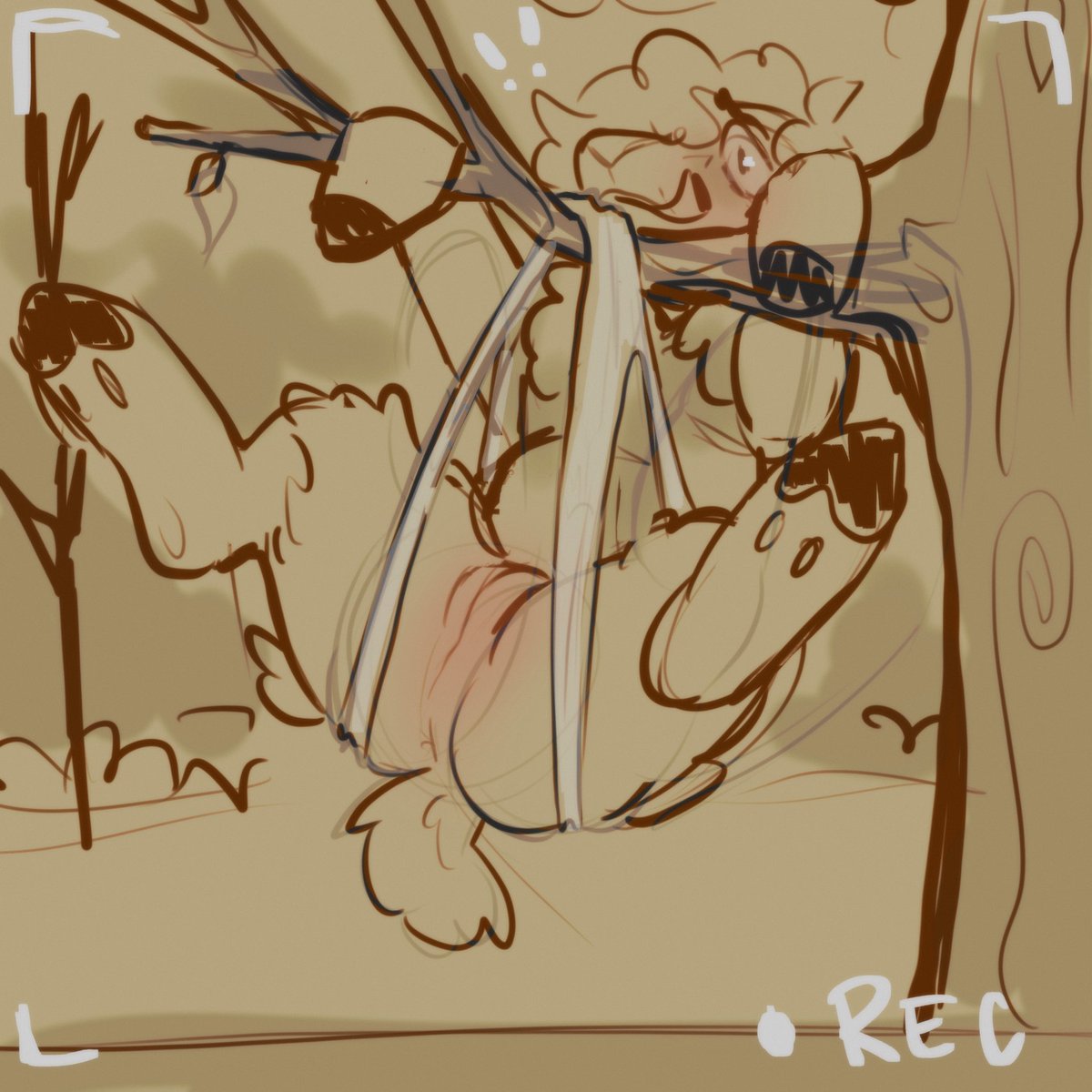 dogbelly's tweet photo. caught &amp; stranded in the forest https://t.co/nQrdie1M7O