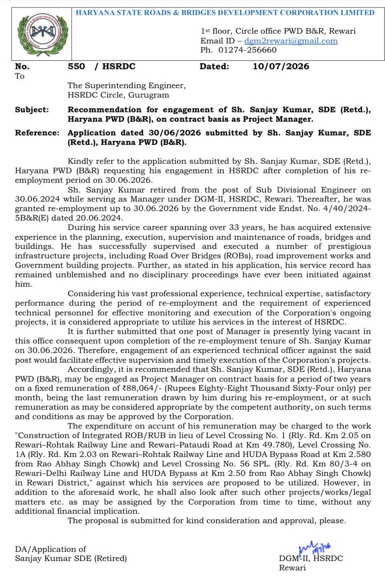 rvChintu's tweet photo. If someone is allowed to do job in @HaryanaPwd even after 60 years of service then forget about young skilled persons who can actually work for the growth of Haryana.

@cmohry @RanbirGangwa @DiprHaryana @NayabSainiBJP @DeependerSHooda @DVJChautala https://t.co/Q1EVgMpMeI