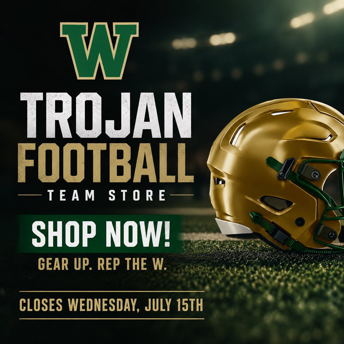 ICWestFB's tweet photo. 🚨Trojan Football Team Store 🚨

Your West High Football Team Store is still running strong. Store closes this Wednesday, July 15th. Great first opportunity to grab some cool gear for an exciting 2026 season! 🏟️

#Week1Coming
#WeAreTrojans

https://t.co/SltIX4wGkS https://t.co/1rnUZskrK7