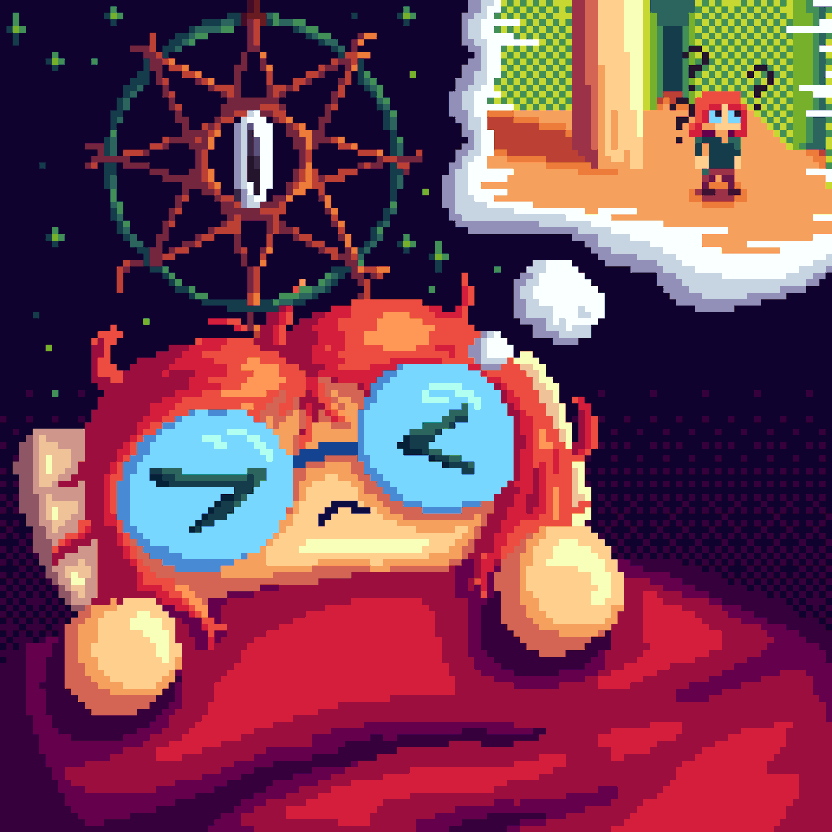 DecoFire1e's tweet photo. Backrooms??
I shouldn't have bought that dreamcatcher from that weird old lady...
#pixelart #art #Dreamcatcher #backrooms https://t.co/paSbOUc2C5