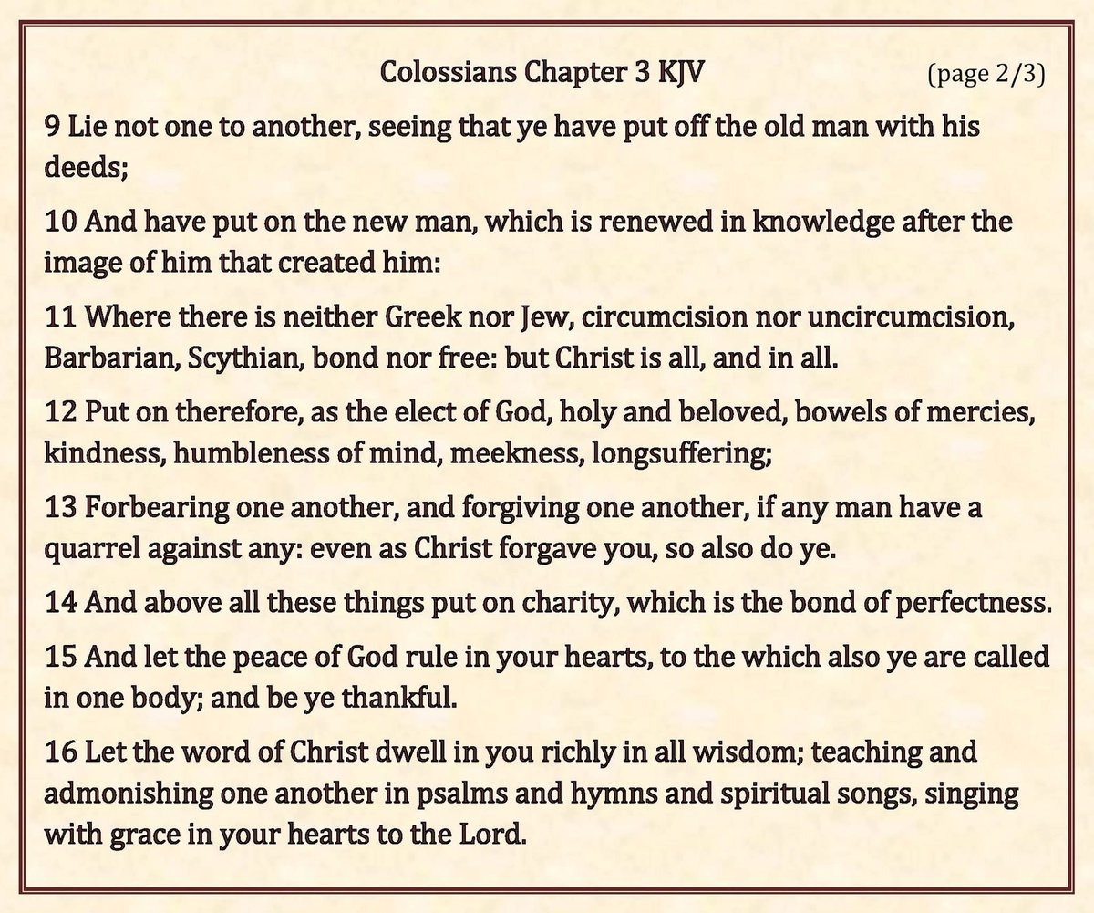kingjamesonline's tweet photo. “When Christ, who is our life, shall appear, then shall ye also appear with him in glory.” Colossians 3 KJV (3/3) #sabbath #sabbathsermon #sabbathsermonsaturday #churchofGodonline https://t.co/ZathXiJYYx