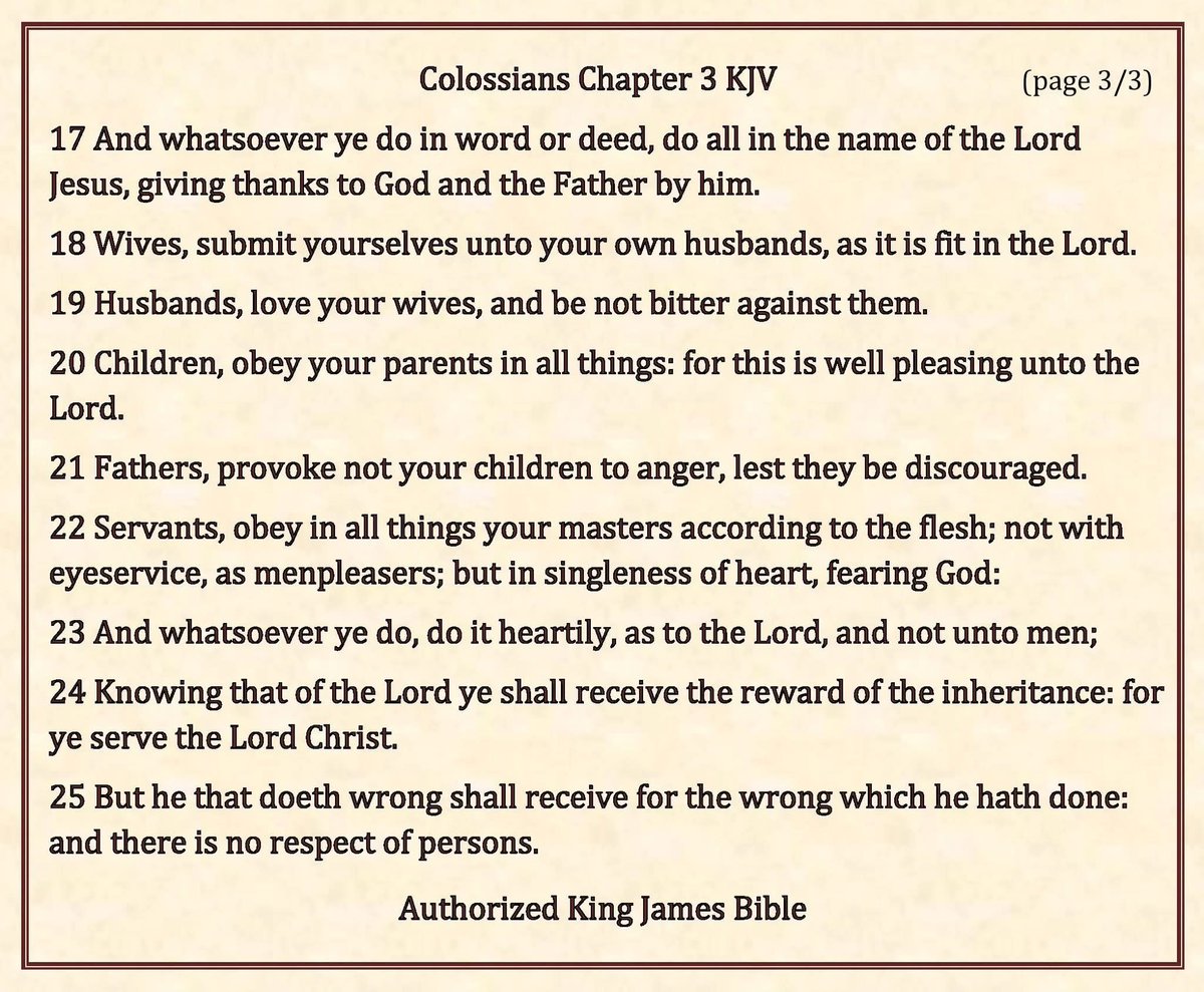 kingjamesonline's tweet photo. “When Christ, who is our life, shall appear, then shall ye also appear with him in glory.” Colossians 3 KJV (3/3) #sabbath #sabbathsermon #sabbathsermonsaturday #churchofGodonline https://t.co/ZathXiJYYx
