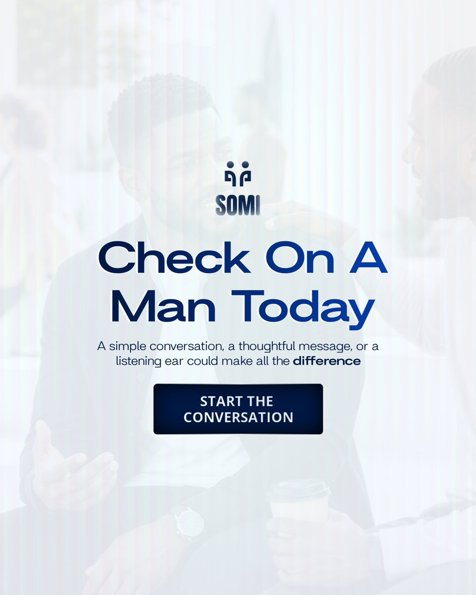 SavingOurMen's tweet photo. Strength isn't about carrying every burden alone.

But real strength also means knowing when to speak up, ask for help, and lean on others.

Today, check in on a man in your life. A simple conversation could make more difference than you realize. https://t.co/ULec9zhamj