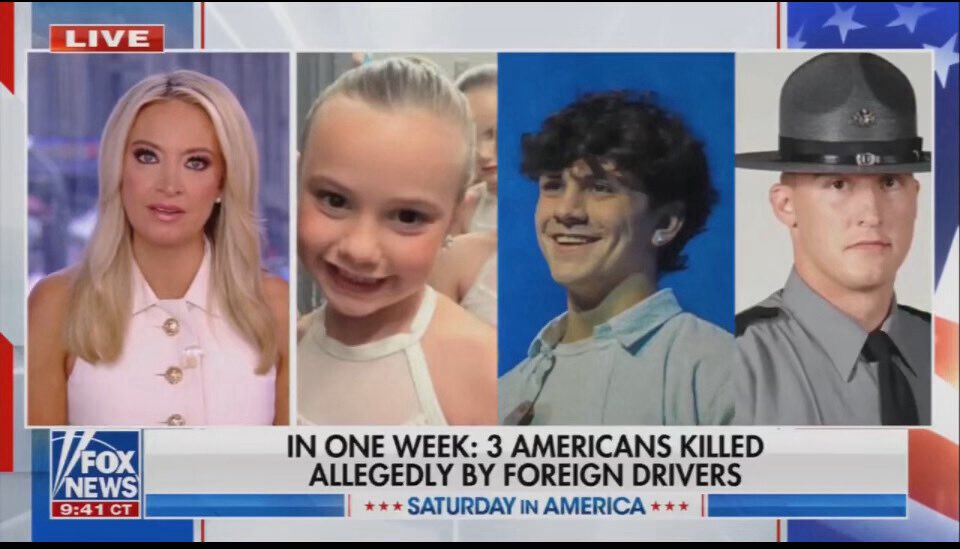 LeahRain77's tweet photo. In one week โฆ 3 Americans Dead at the hands of illegal/foreign drivers..
A six year old little girl, a 21 year old U Mass student, and a Pennsylvania state trooper .
And the numbers just keep going up . https://t.co/DNkbzYTFNt