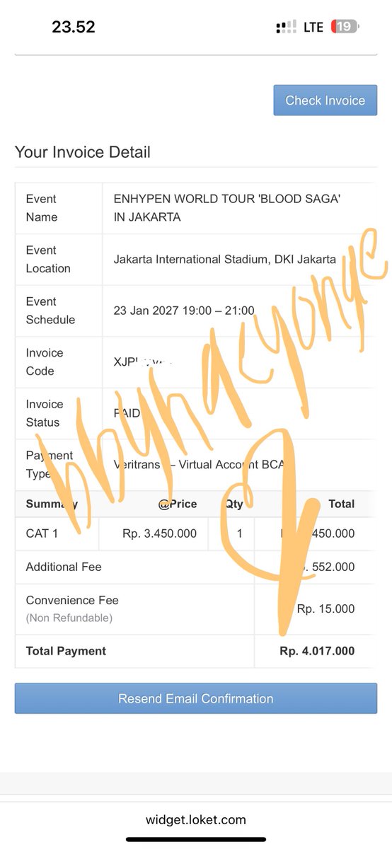 bbyhaeyongie's tweet photo. ngeri bgt udh banyak list scammer enhypen… careful guys kalau mau beli tix bnr bnr di cek yaa… aku kasih tips buat wtb ala loket 

1. minta invoice code 
2. minta email yg terhubung sm tix 
3. cek di web https://t.co/32iQBR8Hz4
4. pastiin kalian tf ke bank jangan ewallet
5. minta ktp sesuai etix!! 
6. kalau sellernya buru”in kalian bayar, SKIP!! itu cuman bkn kalian panic buying dan ga sadar terjebak dlm tipu muslihat mereka 
7. intiny kalau mau wtb itu hrs sabar, tenang, berdoa 
8. janlup minta sosmed , wa , cek getcon

chat aku ke buyer & bukti dr web loket❤️
(kalau sellernya gamau kasih invoice, SKIPPPPP!!!!!) 

goodluck engene 🤗 semoga membantu ya