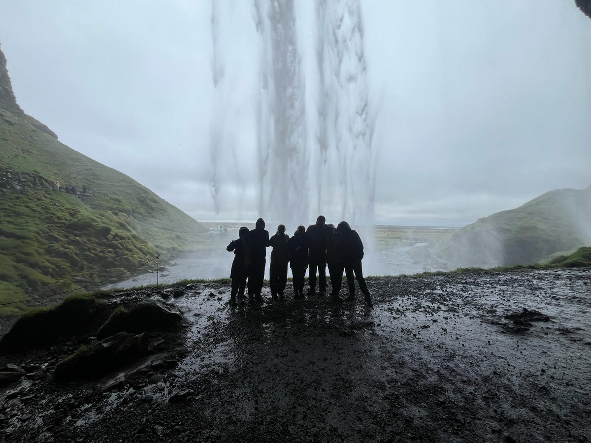 Trinity_U's tweet photo. After a spring course on Iceland’s geology, economy, and culture, students took their learning abroad through Trinity's Beyond the Classroom series, from glacier hikes to a conversation with Iceland’s president, Halla Tómasdóttir. https://t.co/sUeJKuDt0n https://t.co/Xo7fzeDQBT