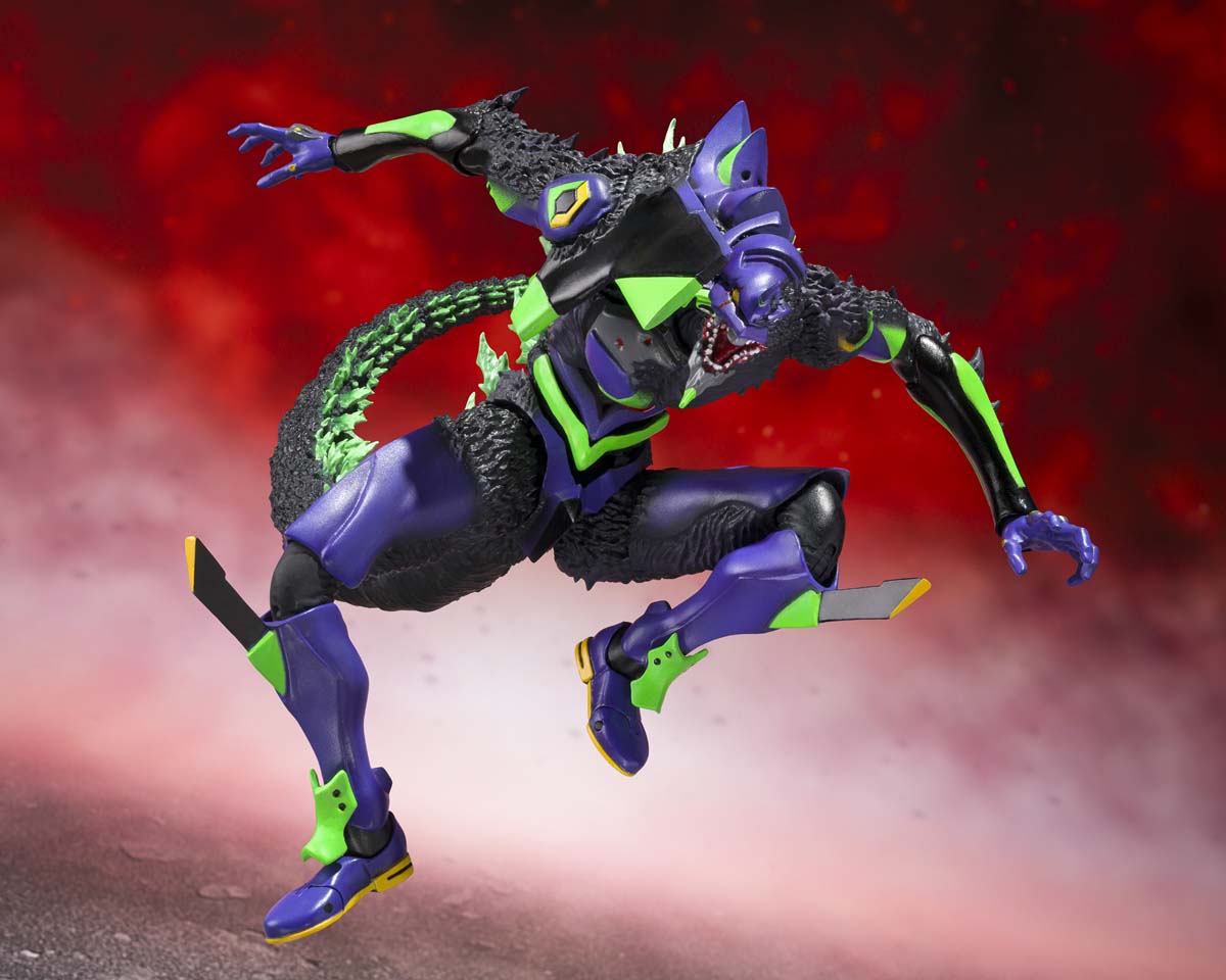 BandaiCollect's tweet photo. S.H.MonsterArts Evangelion Test Type-01 "G" Awakening Form 
Estimated Release Date: January 2027

Based on the original concept of “What if 'G-cells' were infused into Evangelion Unit-01?” from 'Godzilla vs. Evangelion,' the 'Evangelion Unit-01 "G" Awakening Form,’ has appeared in S.H.MonsterArts.  

**This is a Premium Bandai TAMASHII Web Shop Exclusive item in Japan that is being distributed as a limited release item globally for international markets including North America