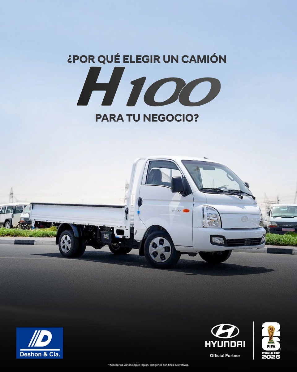 Hyundainic's tweet photo. ¿Querés llevar la productividad de tu negocio al siguiente nivel? El camión Hyundai H100 es el socio comercial que necesitás. 🚛

¡Visitanos en nuestras salas de venta!
📌Km 10 Carretera a Masaya
📌Montoya
📌Estelí
📌Chinandega

📲 ¡Contactanos!: https://t.co/2XBbSUUnNI https://t.co/ZbZDpLHAKB