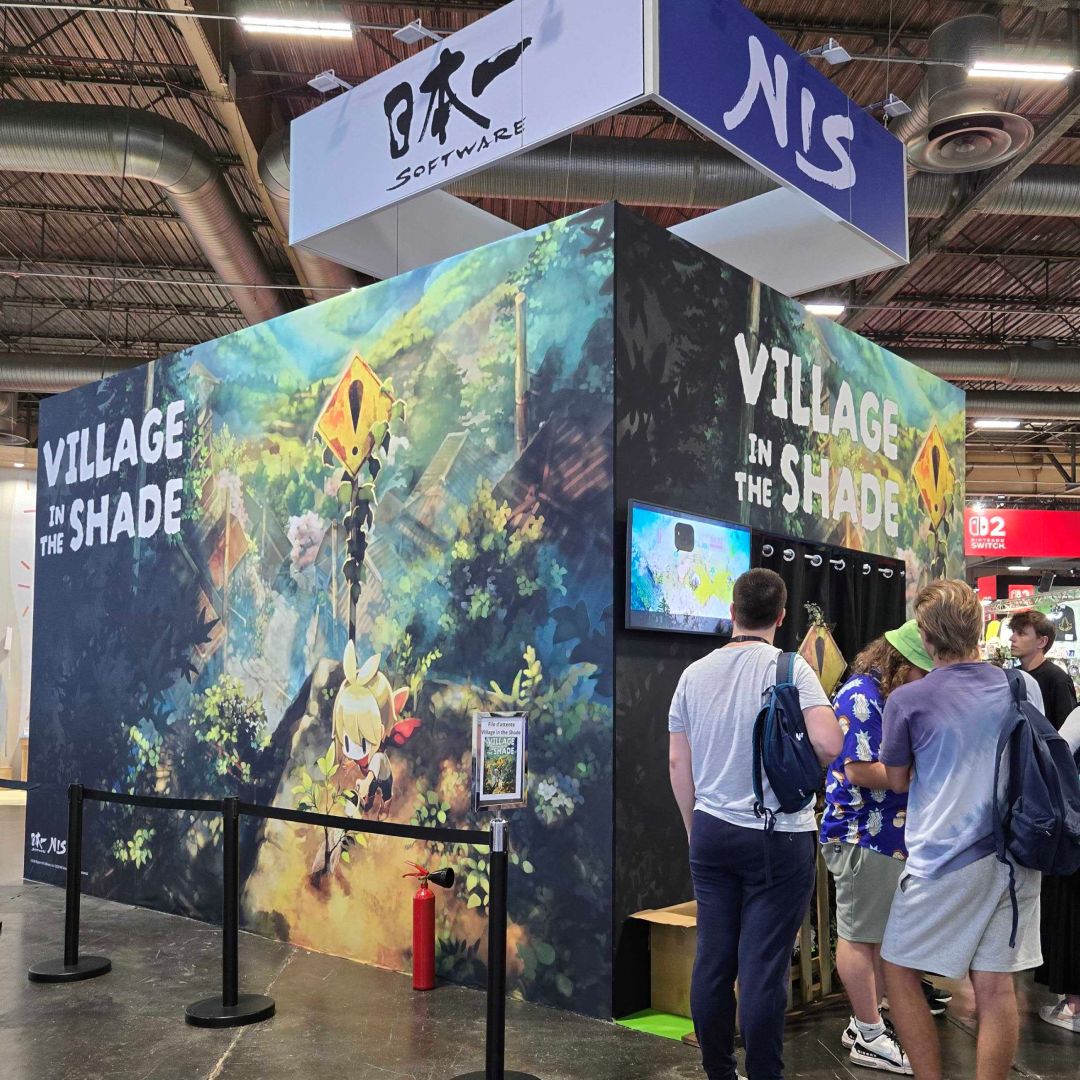NISAmerica's tweet photo. Are you willing to explore Kagatsu Village?

Get a special look at Village in the Shade at our Japan Expo booth, this week only~

-

Avez-vous envie d'explorer le village de Kagatsu ?

Venez découvrir Village in the Shade sur notre stand à Japan Expo, cette semaine seulement ~

#JapanExpo #JapanExpo2026