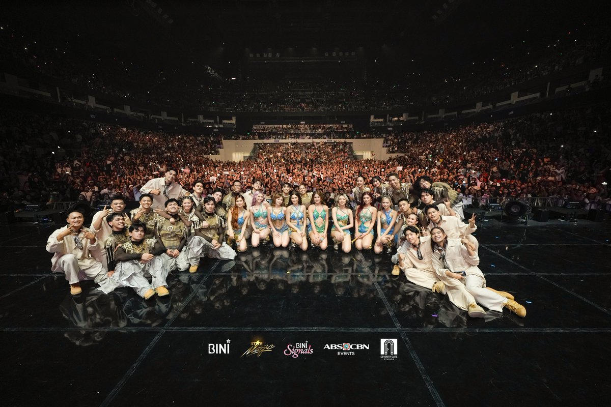 OneilyMusic's tweet photo. BINI successfully wraps up their Signal World Tour 2026 stop in Cebu. https://t.co/07ONipFi2e