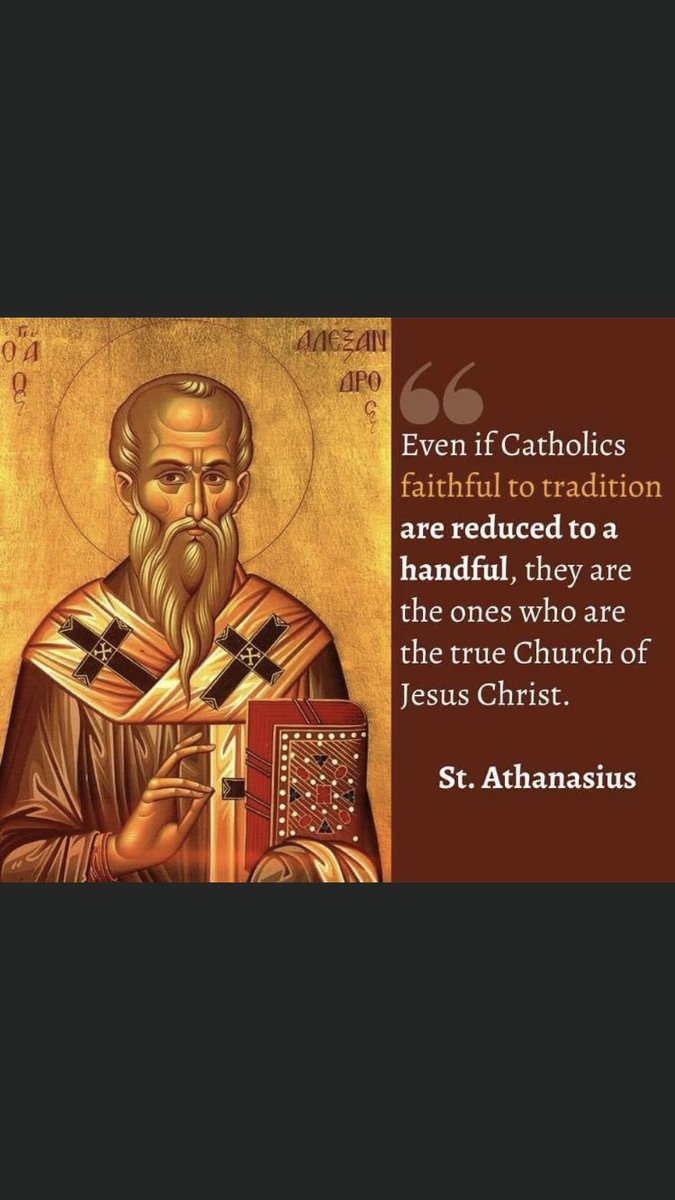 Seb_Malik's tweet photo. @writejohnseiler @Michael_J_Matt What do you mean by inside the Church? While a vast majority of bishops promote error even heresy, and don’t hold the Catholic Faith in its fullness, are they in the Church? During the Arian crisis st. Athanasius said 👇 https://t.co/IHSlIzYjlK