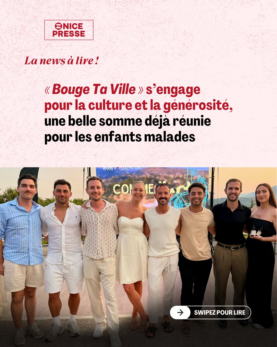 NicePresse's tweet photo. 🤩 Bouge Ta Ville, dont Nice-Presse est partenaire, transforme l’essai en organisant une grande soirée au sommet des vignes de Bellet

💙 Un moment d’échanges autour de la culture qui a permis de récolter des fonds pour la Fondation Lenval, depuis toujours au chevet des enfants⬇️ https://t.co/RUAtpvxlNX