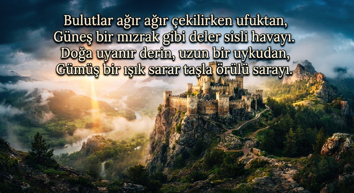 Hayirli_siirler's tweet photo. Hayırlı akşamlar🌄
#şiir #poem #bulut #sis #saray https://t.co/uKeMencjxx