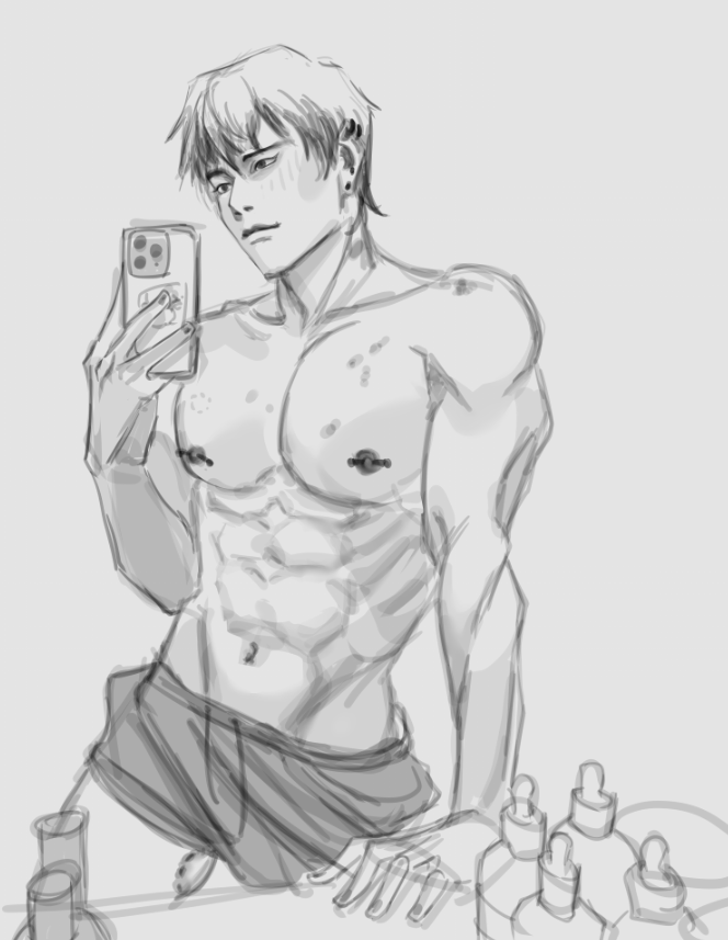shangsrosetoy's tweet photo. day 5 -- piercings but all budget went to naoya💔

#chonaoweek2026 #chonao https://t.co/AZ4VNpnT2S