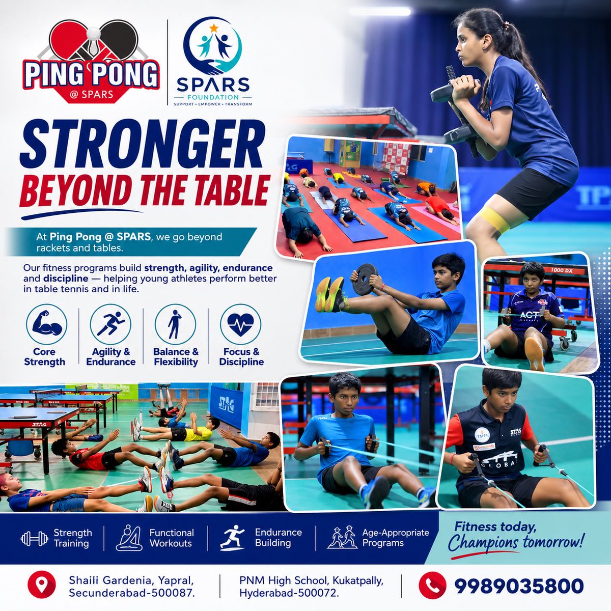PingPongSPARS1's tweet photo. ( Table Tennis, Ping Pong, Table Tennis Training, Sports, Sports in Hyderabad, Fitness, Sports Training )

#tabletennis #pingpong #tabletennistraining #sports #sparsfoundation https://t.co/f0BiqqIBbM