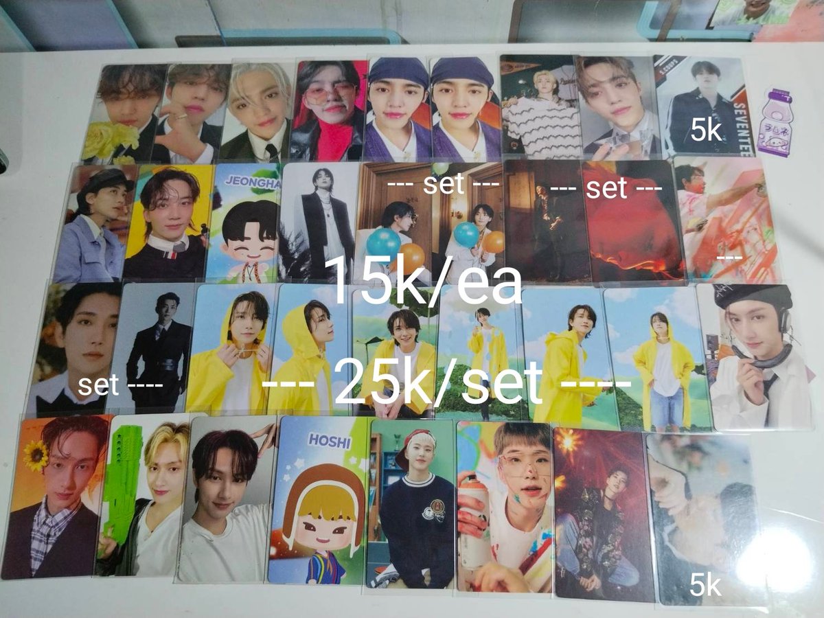 gyucheolie_'s tweet photo. WTS / Want to sale

- Dom bekasi
- exc pack + adm
- bisa satuan, no sensitive buyer
- first pay, first get

Wts aab seventeen svt ina scoups jeonghan joshua jun Hoshi wonwoo woozi the8 mingyu dk seungkwan vernon dino fml gomagz heaven jxw attacca henggarae fts binbook album https://t.co/JwFjbksXY5