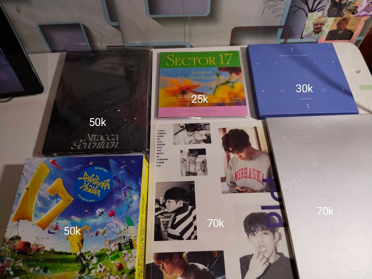 gyucheolie_'s tweet photo. WTS / Want to sale

- Dom bekasi
- exc pack + adm
- bisa satuan, no sensitive buyer
- first pay, first get

Wts aab seventeen svt ina scoups jeonghan joshua jun Hoshi wonwoo woozi the8 mingyu dk seungkwan vernon dino fml gomagz heaven jxw attacca henggarae fts binbook album https://t.co/JwFjbksXY5