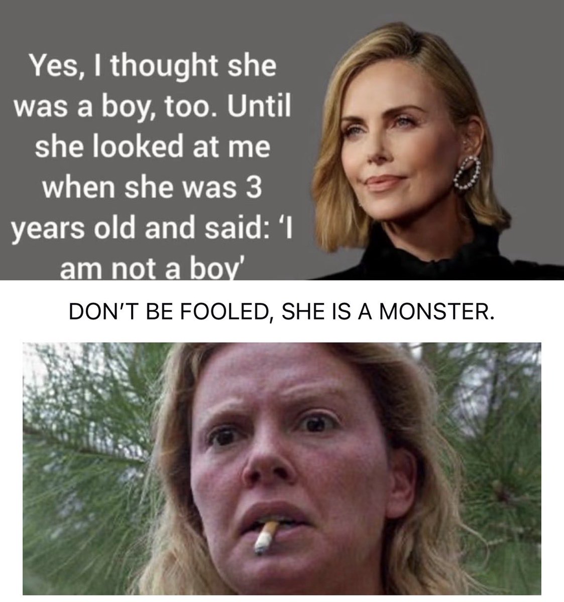 FrancisDeguire's tweet photo. @LangmanVince Do not underestimate how profoundly evil this bitch is. 
Just like many other monster celebrities. https://t.co/u0HpgP7hkm
