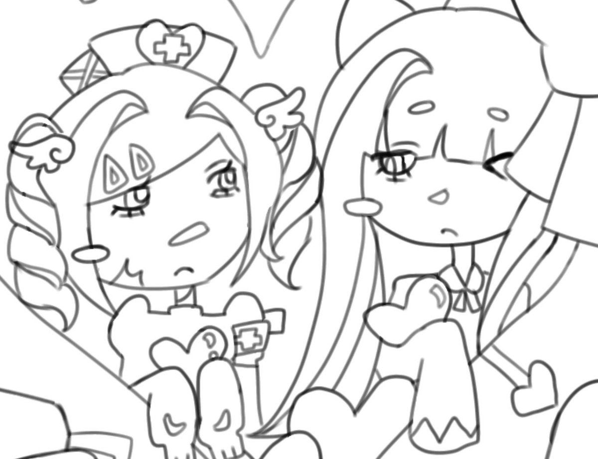 00moecha's tweet photo. Princesstocking wip… technically im done drawing but im too lazy to post…. #yumetwt https://t.co/tbfVdhGtuV
