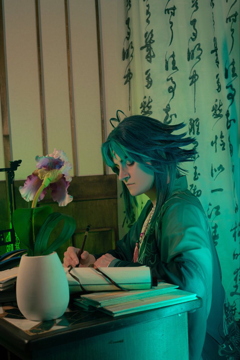 1keicos's tweet photo. The past seems to get shorter and shorter, and the future of no consequence.

Photo - @Shinori_live 
Help - @Doorts1 

#xiao #genshinimpact #cosplay https://t.co/ClIAsVo9wP
