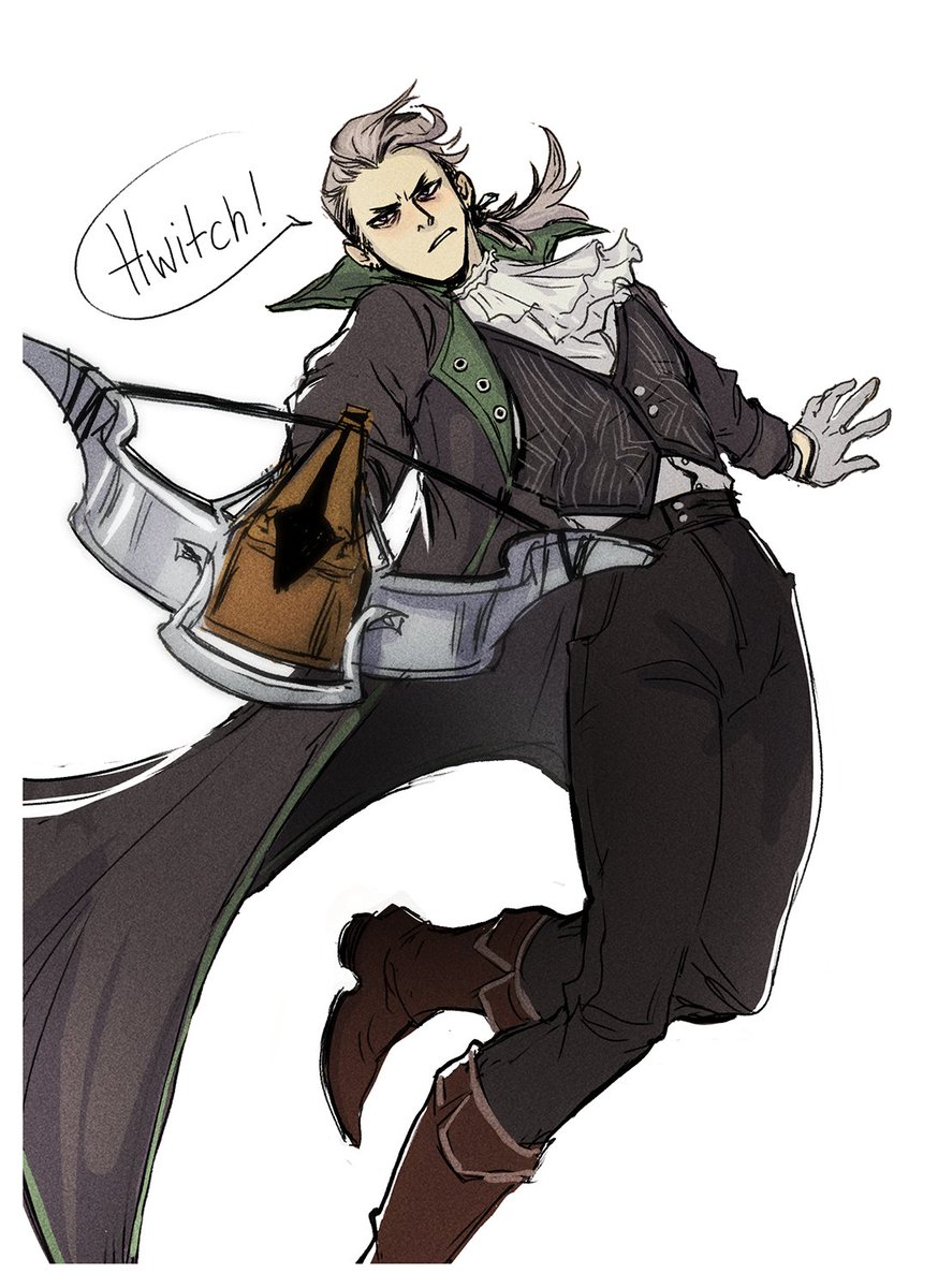 cranberrymymo's tweet photo. I was watching the vod and Ruze mentioned young Clifford and his adventures as a Whitch Hunter and I wanted to draw him in his prime :D
#CrimzonMuze https://t.co/1SXdfSb5kU