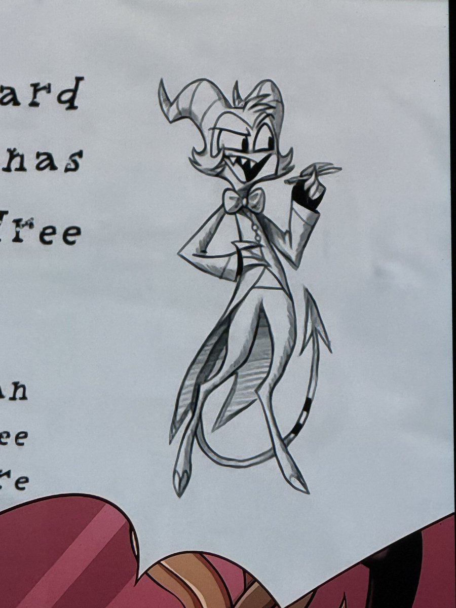PhantasmalOwl's tweet photo. Moxxie’s drawing of Stolas and Stolas’s drawing of Moxxie 😭😭😭 https://t.co/kwaYvUv0kl