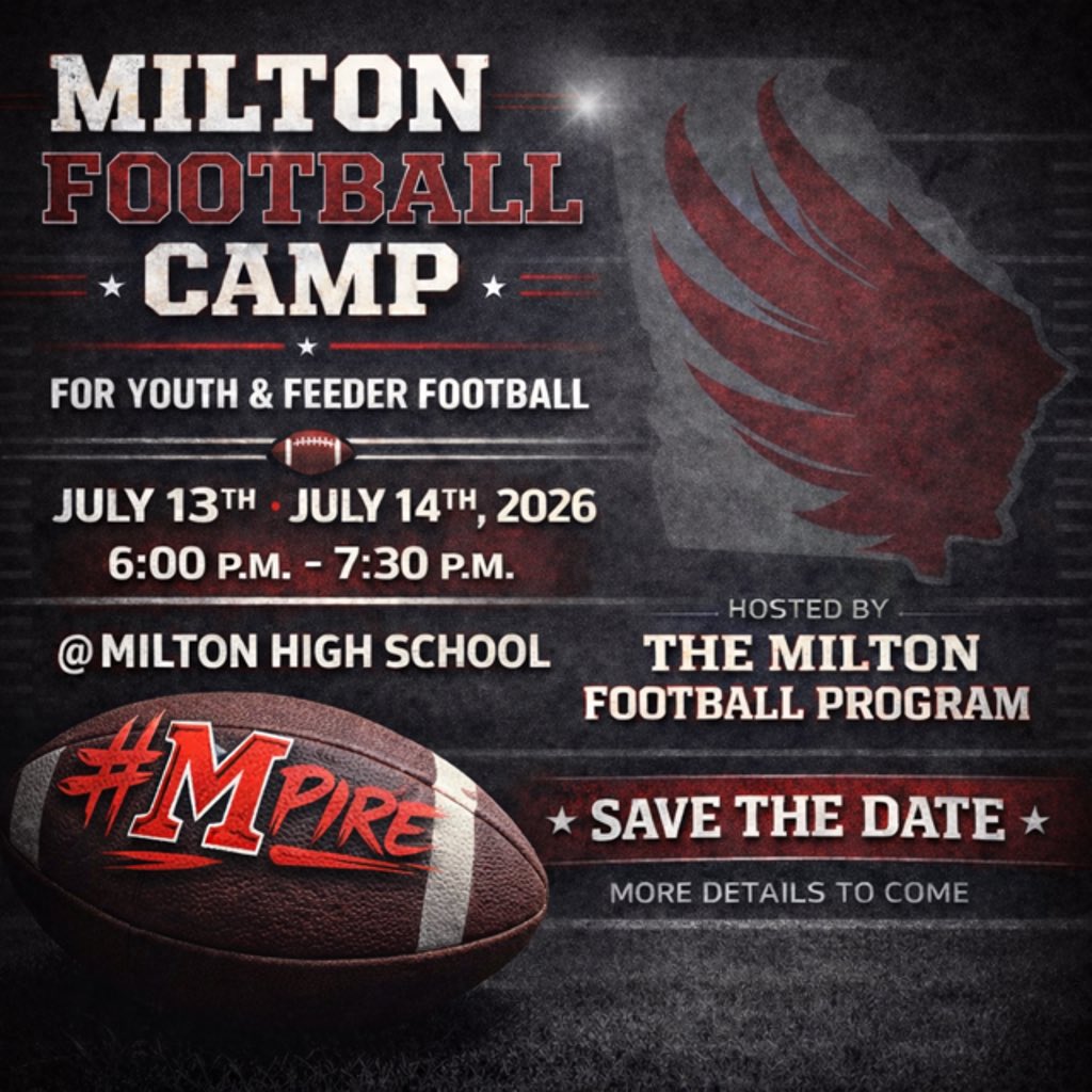 Milton High School Football tweet media