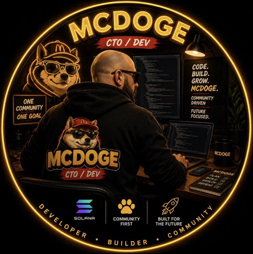 pizzabasedev1x's tweet photo. @_Shadow36 🍔🐕 I’m leading the MCDOGE Community Takeover (CTO).

I stepped in because I believe this project deserves a future.

MCDOGE isn’t here for a quick pump.
We’re here to build something that lasts.

#MCDOGE #MEME #MCDONALNDS #SOLANA #SOL #PUMPFUN https://t.co/euI21kI2xa