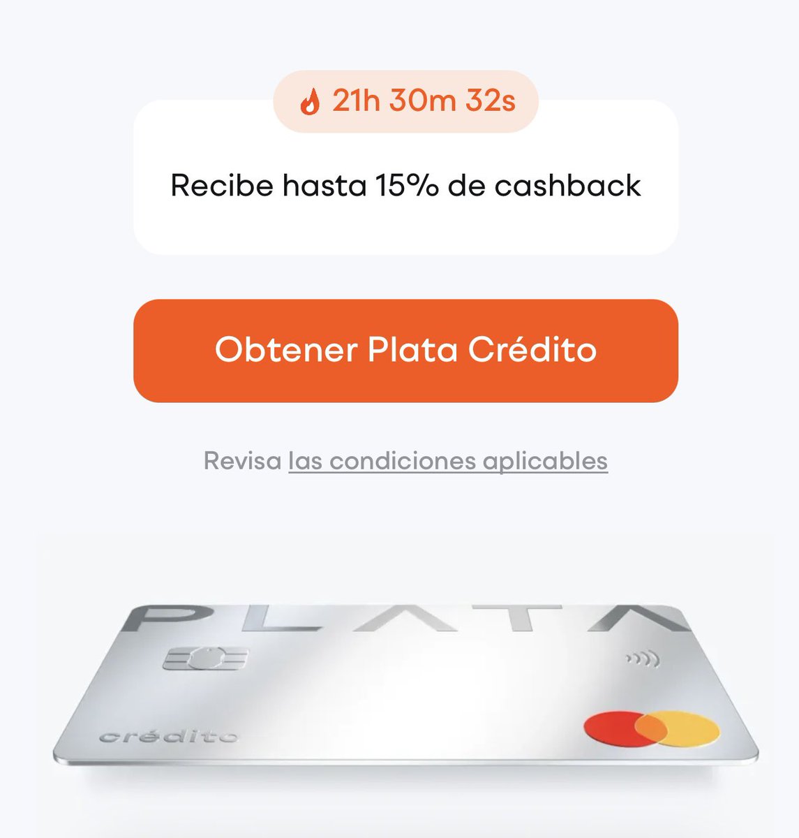 Marcelo_Mayol's tweet photo. ¡Plata Crédito te ofrece hasta un 15% de cashback en dinero real y un límite de crédito de hasta $200,000!
Únete a través de mi enlace personal antes del 12 de julio para disfrutar de la anualidad gratis de por vida.
https://t.co/0vxLVYNIBY https://t.co/m5lH21oVIY