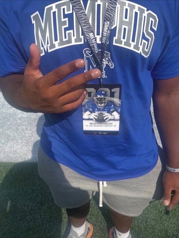 BLogan2029's tweet photo. Great visit at the university of memphis go tigers https://t.co/LZtbprkb6F