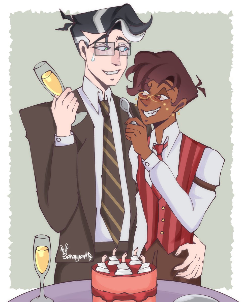 Saranganito's tweet photo. Olvide subir este dibujito por aquí ❤️🩹.. fue mi participación al dtiys de Maevera en IG 🫶
realmente amo esta ship 🥰
#voxal #radiostatic #staticradio #HazbiHotelvox #alastor #hazbinhotel #vox #bl #art #murdermedia #fanart #vincentwhittmanㅤㅤ https://t.co/QhrCiByS1m